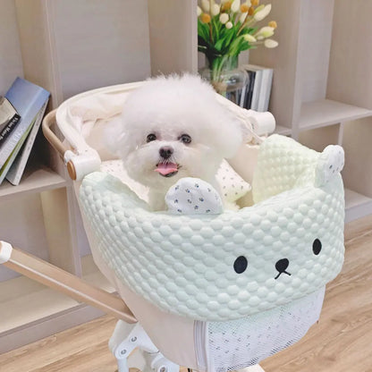 Cozy Cooling Mat Mattress Bed for Dog Stroller Carrier, Stroller Mat