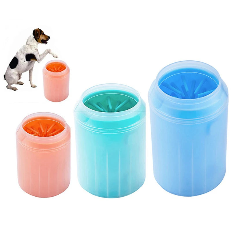 Dog Foot Cup Paw Washer Cleaner Dog Foot Cleaning Brush Soft Silicone