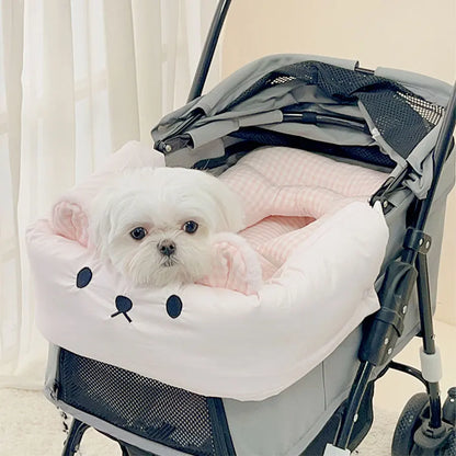 Cozy Cooling Mat Mattress Bed for Dog Stroller Carrier, Stroller Mat