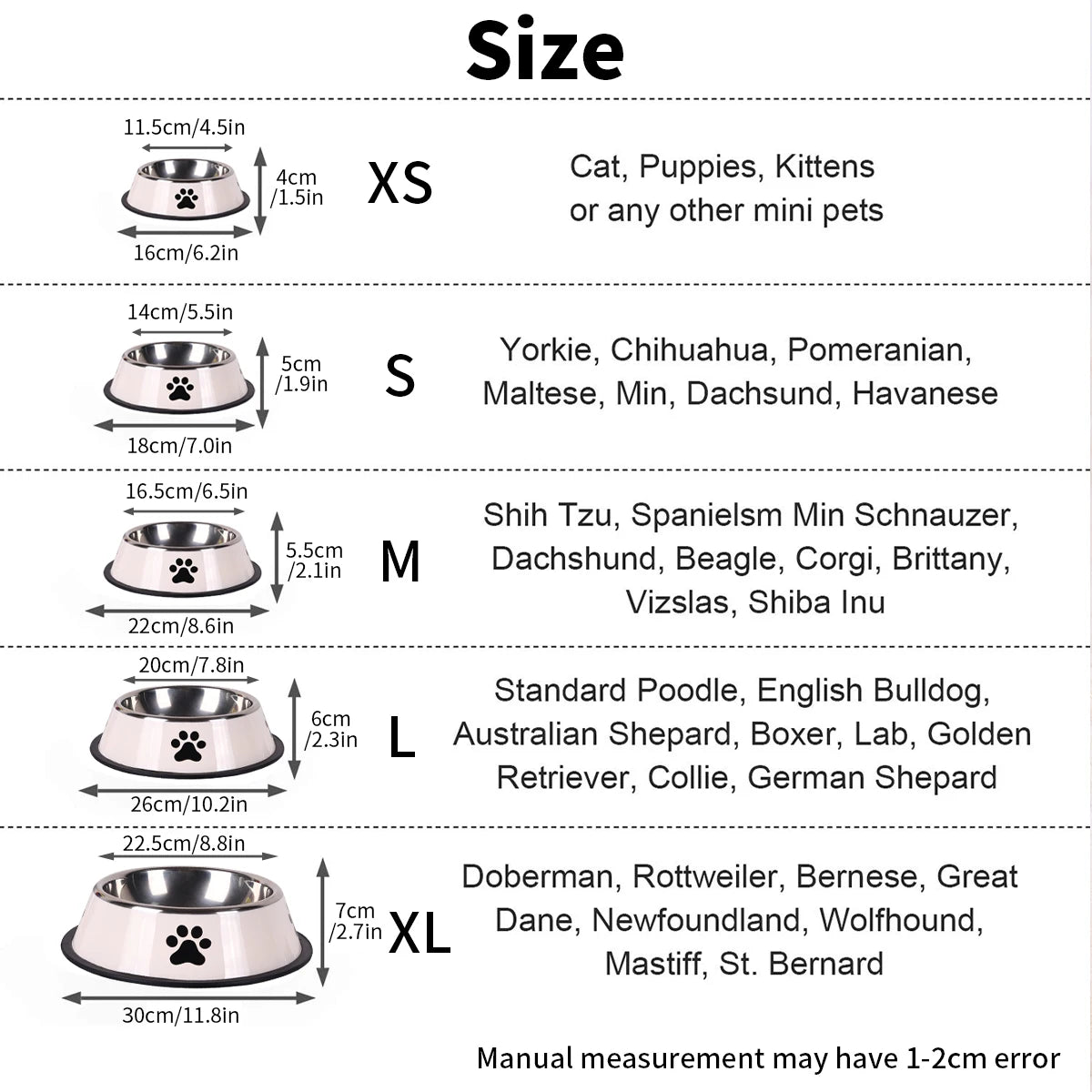 Pet Bowl Cat Bowl Dog Food Bowl Multi-Specification Anti-fall Food Bowl