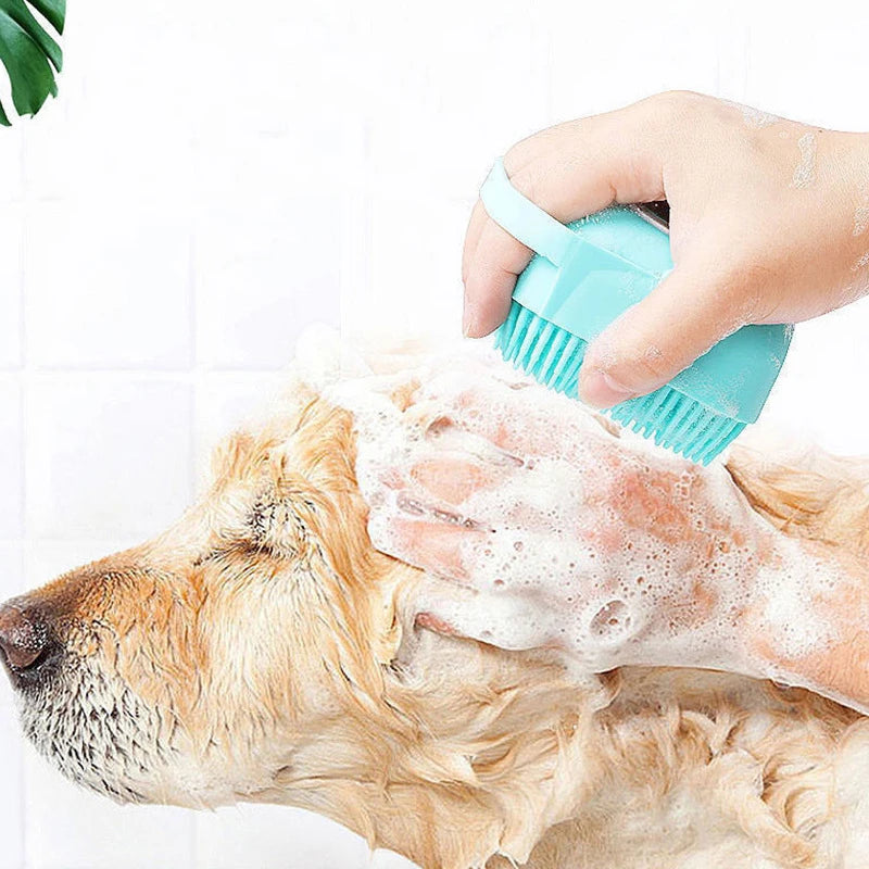 Pet Bathing Brush Soft Silicone Massager Shower Gel Bathing Brush