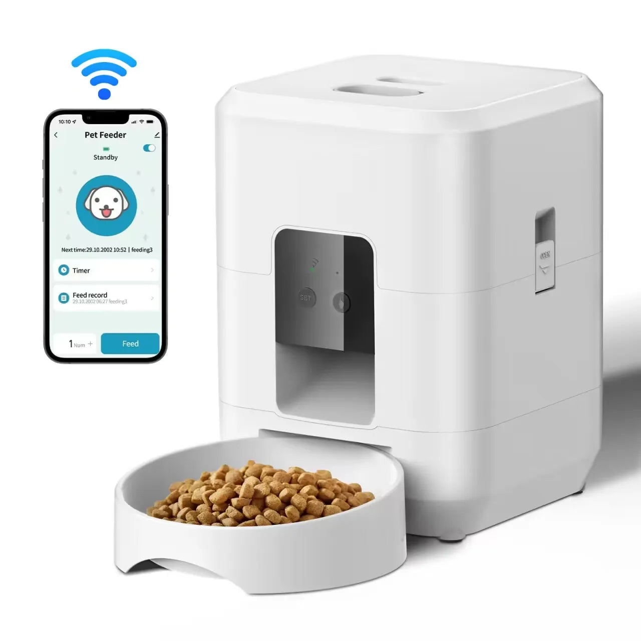 Smart Pet Feeder Automatic Cat Feeder Dog Slow Food Machine Timed