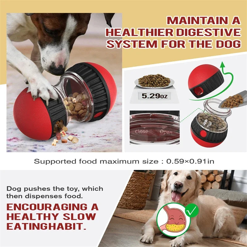 Dog Toys Increase Intelligence Elliptical Track Rolling Ball Leaky Food