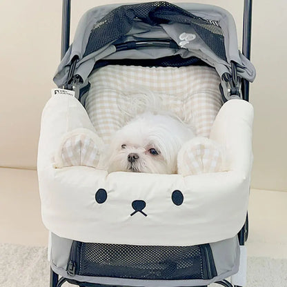 Cozy Cooling Mat Mattress Bed for Dog Stroller Carrier, Stroller Mat