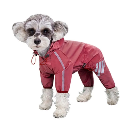 Dog Raincoat Reflective Waterproof Pet Clothes for Chihuahua Maltese