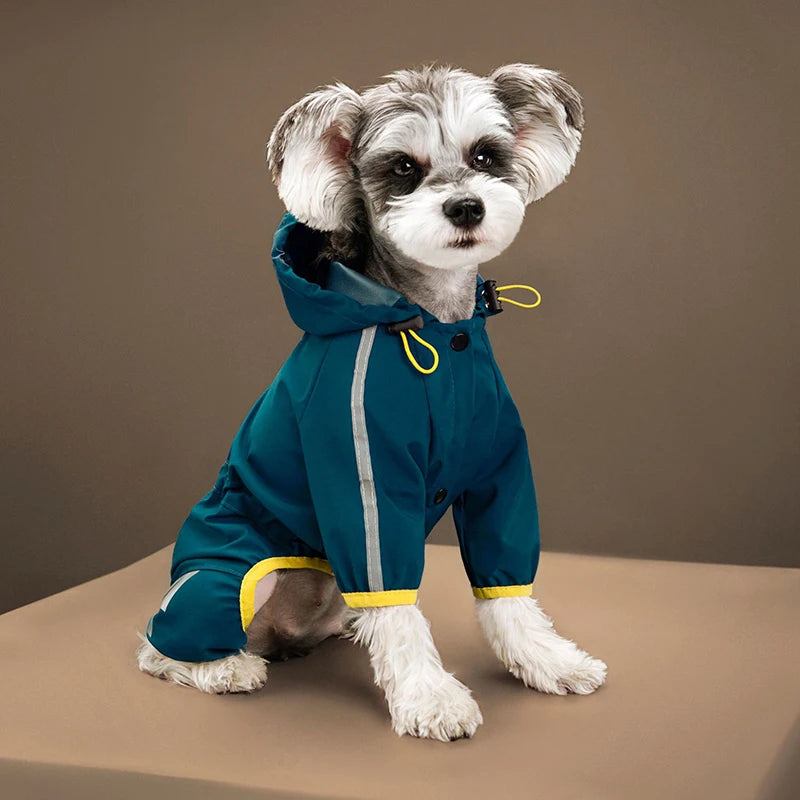 Dog Raincoat Reflective Waterproof Pet Clothes for Chihuahua Maltese