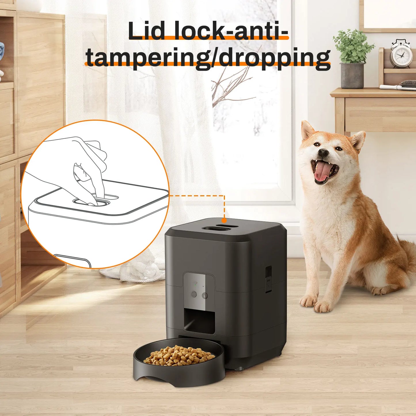 Smart Pet Feeder Automatic Cat Feeder Dog Slow Food Machine Timed