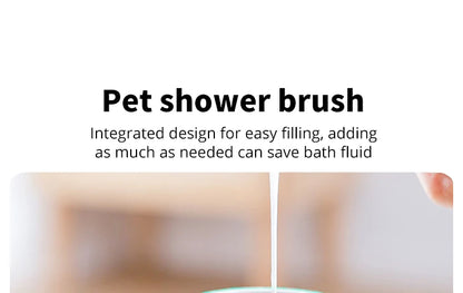 Bathroom Puppy Dog Cat Bath Massage Gloves Brush Soft Safety Silicone